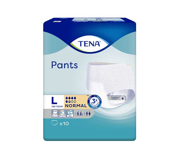TENA LADY L ზომა ტრუსი მოზრდილთათვის 10ც